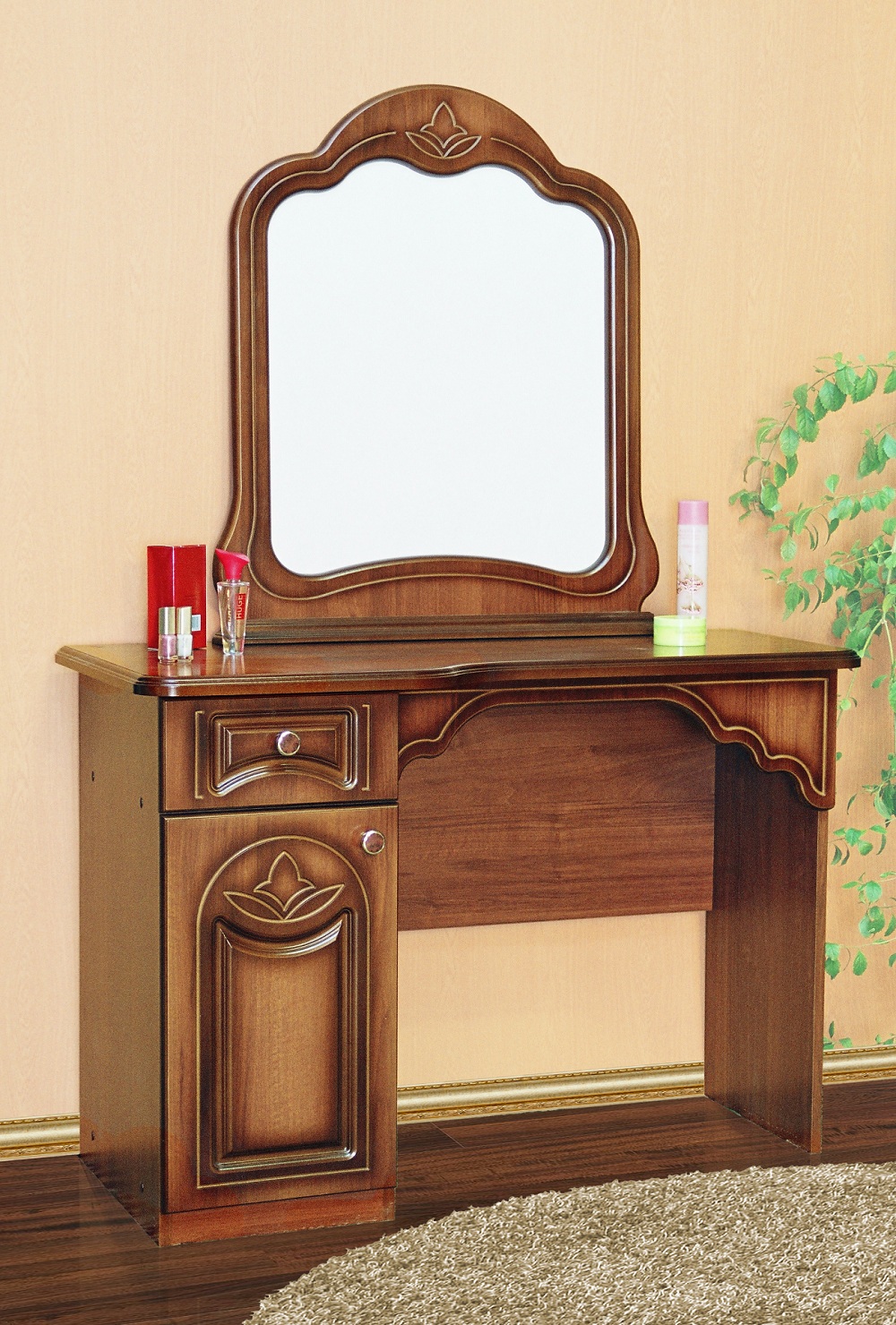 Стол туалетный с выдвижным ящиком и дверью МДФ ТАМБОВМЕБЕЛЬ